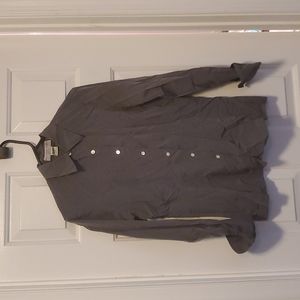 Gray Button Down with cuff sleeves